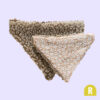 Bandana hond omkeerbaar bloemen bruin wit teddy RAWR pets